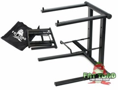 Folding DJ Laptop Stand – Computer Table Top PC Rack Clamp Mount Holder PA Gear