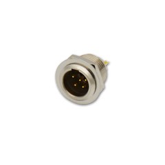 Panel Mount Mini XLR 5 Pin Male Connector for Audio Equipment