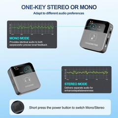P12 Wireless in Ear Monitor System, 2.4GHz Wireless IEM System – 24bit/48kHz …