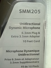 Singing Machine Wired Microphone for Karaoke, (Black) – Unidirectional Dynamic