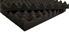 4 PK Black Egg Crate Acoustic Foam Tile Panel Wall Tile Soundproofing 12x12x1.5″