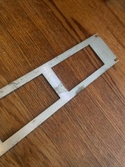 Blank Silver Metal Two 2 Rack Space Panel Heavy Duty Steel Spacer Mount Hole #2