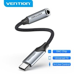 USB Type C to 3.5mm Female Headphone Jack Adapter Aux Audio Dongle Cable Cord HF