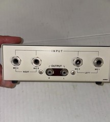 Vintage Realistic Microphone Mixer 33-920 Stereo Mono Mike Transistorized NOS
