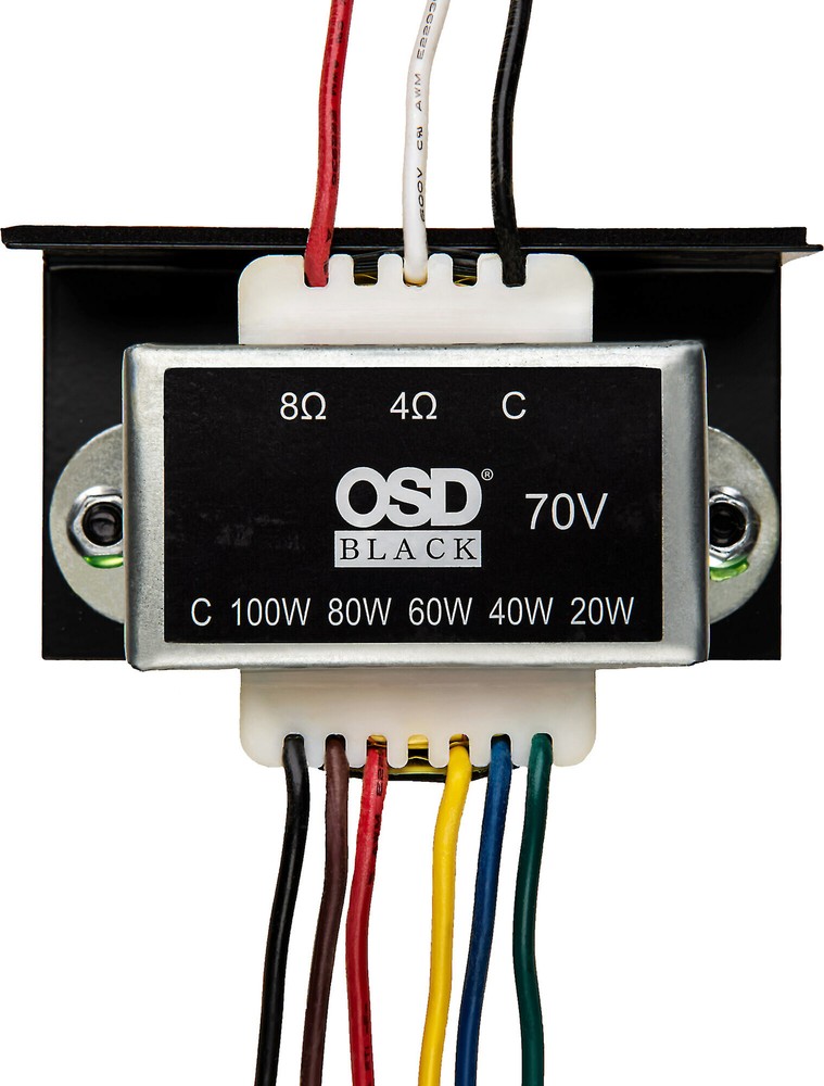OSD 70V Commercial Transformer 20W, 40W, 60W, 80W, 100W Taps