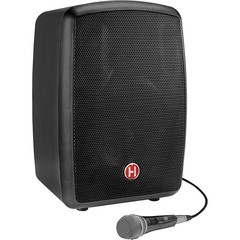 Harbinger RoadTrip 25 8 in. Battery-Powered Portable Speaker w/BT and Mic Black