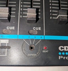 Peavey Electronics CD MIX 9072A Professional DJ Mixer – No Power Supply Untested