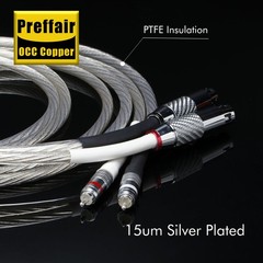 HiFi OCC Silver Plated Audio RCA To XLR Interconnect Cable Balanced Signal Wires