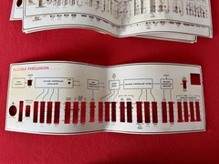 Lot of 10 Original Vintage Arp Axxe Synthesizer Paper Overlays Presets RARE