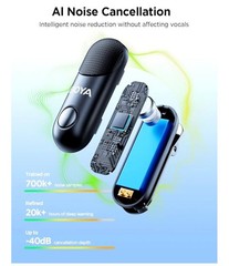 BOYA Magic-02 AI-Powered 4-in 1 Wireless Microphone 328FT 30Hrs Battery NIB $165