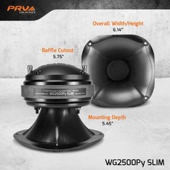 PRV Audio WG2500Py-SLIM Driver Horn Combo: D2500Py + WGP14-50X Slim