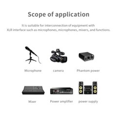 3.5mm 1/8 Inch TRS Male To XLR Male Balanced Microphone Cable B38