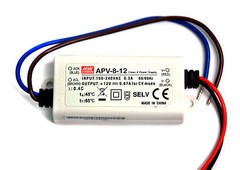 16pc LED Power Supply Constant Voltage CV Driver APV-8-12 8W 12V 0.67A Mean Well