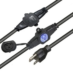 ProX XC-MEP12-326 32′ 110V Male to 6 Socket 110V Female Power Cord 6 Outlet 12/3