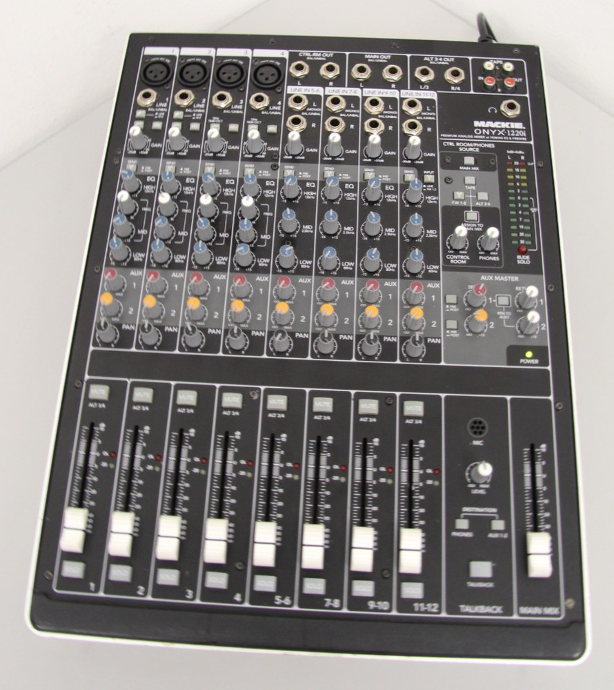 Mackie Onyx 1220i Premium Firewire 12 Channel Recording Mixer