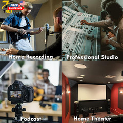 4 Pack Ceiling Corner Bass Traps Acoustic Foam for Home Studio Soundproofing