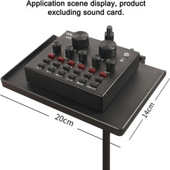RTNLIT Microphone Stand Tray, Clamp on Firm Rack Tray Holder with 4.5 Pound Weig