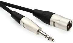 Hosa HSX-015 Pro Balanced Interconnect, REAN 1/4 in TRS to XLR3M, 15 ft