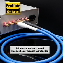 Preffair Clear Audio RCA Interconnect HiFi Cable With Silver Plated Plug