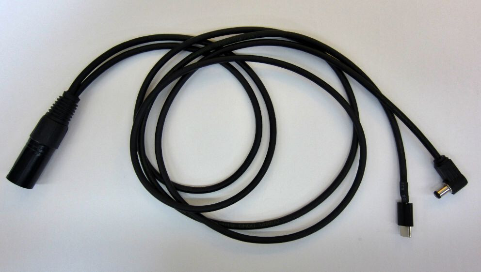 4 Pin XLR to 5.5 x 2.1 AND USB-C -UNREGULATED – Cable Ships FAST from California