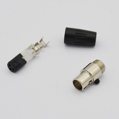 2,Mini XLR Female plug to Normal XLR 3-Pin Audio Microphone Shielded Cable Cord