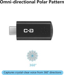 USB-C Mini Microphone for MacBook & Mac Mini – Clear Audio, Plug & Play