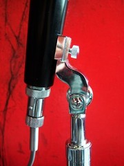Vintage 1950’s Aiwa DM-8 Dynamic microphone w stand prop Olson Lafayette RCA # 2