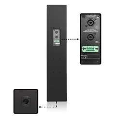 Sound Town Passive Wall-Mount Column Line Array Speaker 4×5″ Black (CARPO-P6SLB)