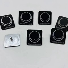4pcs Turbosound Speaker logo Sticker Badge Aluminum 35mm Aftermarket
