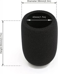 Audio-Technica AT2020 Pop Filter – 2 Windscreens for AT2020 & AT-2035 Microphone