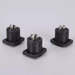10Pcs Speakon 4 Pin Female Jack Compatible Audio Cable Panel Socket Connectors