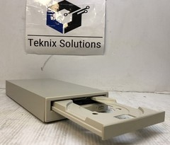 UNBRANDED SCSI EXTERNAL CD ROM DRIVE TESTED WORKING STEEL BODY USED NO CABLES