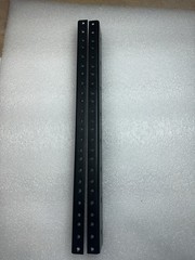 2 (One Pair) 12U / 12 SPACE Rack Rails 21″ Lg Tapped 10/32″ for Amplifier Rack