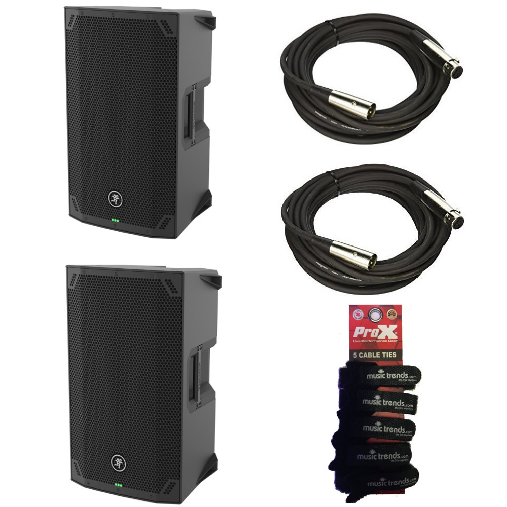 2x Mackie Thump12v4 12” Professional Powered Loudspeaker With Bluetooth + XLRs