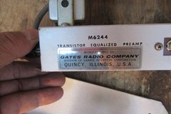 Gates M6244 Transistor Equalized Preamp for RCA collin .