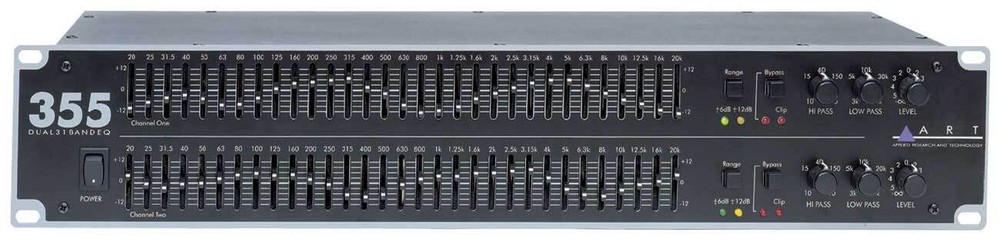 ART EQ355 Dual 31-Band Equalizer (EQ) XLR, 1/4, RCA Connections