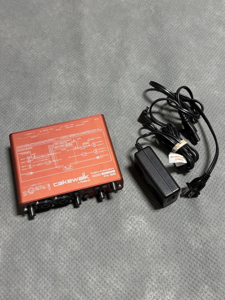 Roland Cakewalk FA-66 CW 6 IN / 6 Out Firewire Audio Interface MIDI 24Bit 192kHz