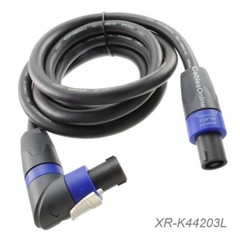 3ft Neutrik Right-Angle 4-Conductor/12awg SpeakOn NL4FX Pro Audio Speaker Cable