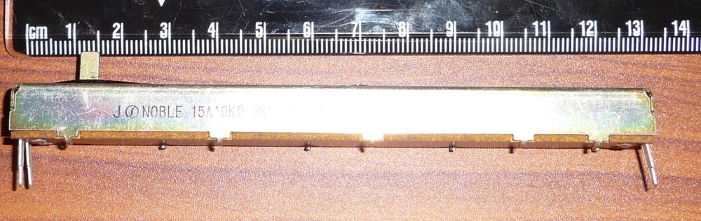 1-J NOBLE 15A-10K Ohm #9817 100mm Throw Slider Made in Japan