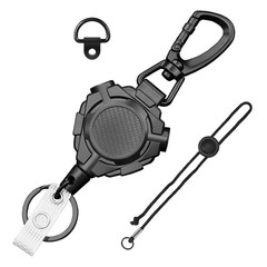 Ezcora CB Mic Holder Retractable Microphone Keeper Heavy Duty CB Radio Retrac…