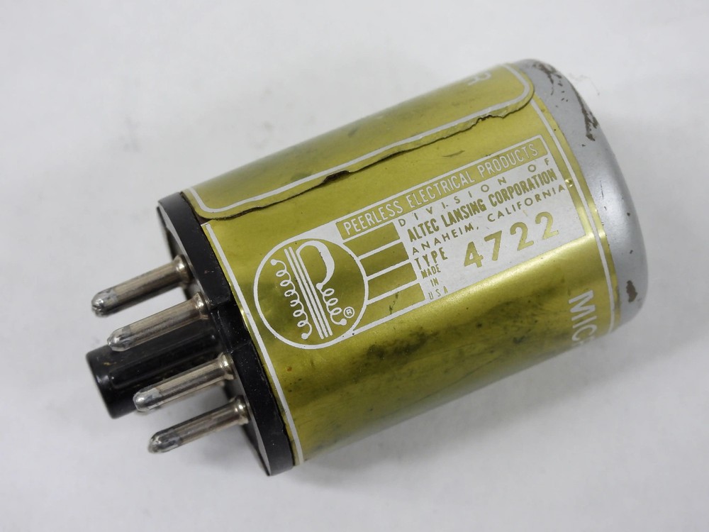 Altec Lansing Peerless 4722 Plug-In Step-Up Microphone Transformer (nice)