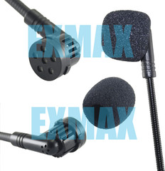 EXMAX Wired Headset Microphone XLR Connectivity 3.5mm Jack Unidirectional 3.3ft