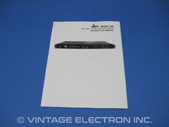 dbx 150 Type I Noise Reduction System – Audio Processor for Tape etc. (w/MANUAL)