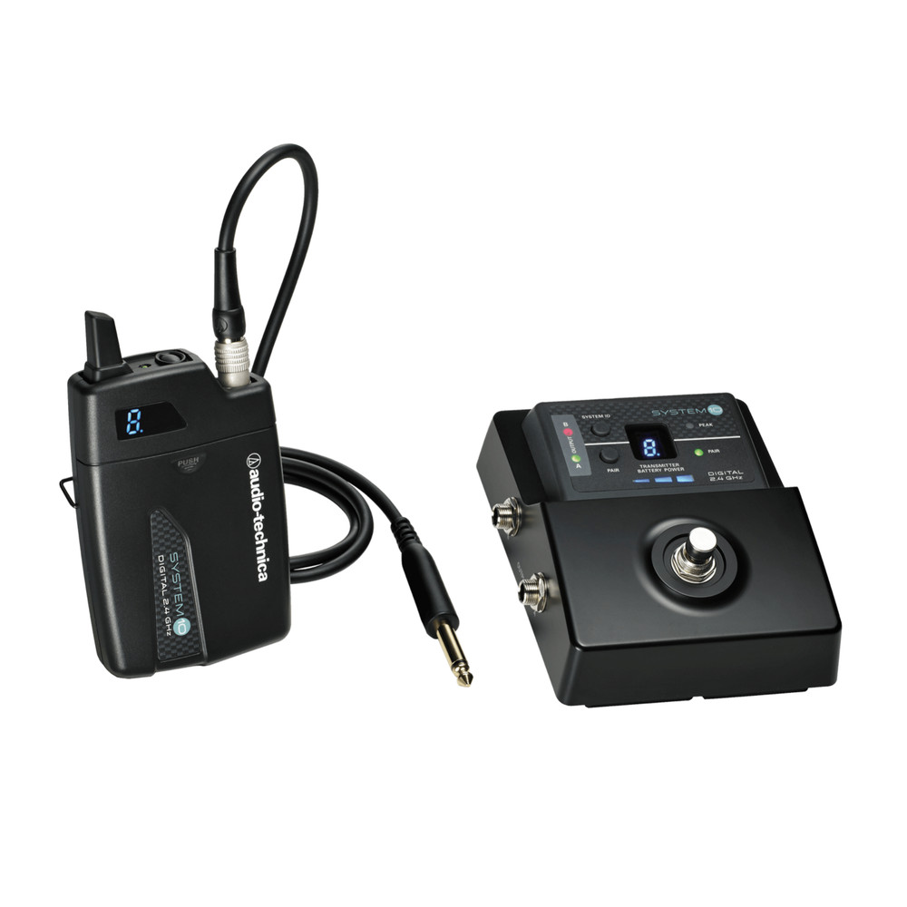 Audio-technica ATW-1501 Stompbox 2.4 GHz ISM band Digital Wireless Guitar System