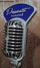 Custom Martini style Flag for Shure Super 55 vintage Elvis Microphone