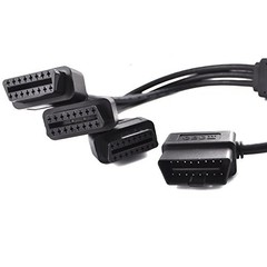 OBD2 Splitter Cable,OBD-II Extension Cable,Car Diagnostic 1 Male to 3 Female
