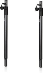 Gator Two Pack of Standard Subwoofer Speaker Pole Mounts with Adjustable Height