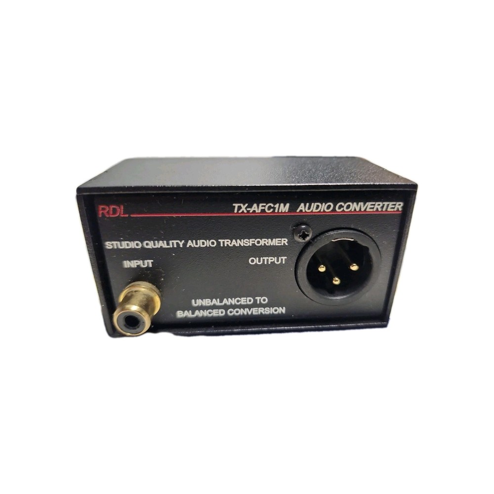 TX-AFC1M Audio Convertor Unbalanced to Balanced Audio Transformer – RCA to XLR