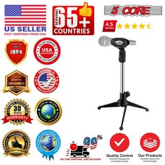 5Core Desktop Mic Stand Tripod Universal Desk Microphone Holder Table Top Stands