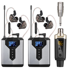 Stereo UHF In-Ear Monitoring Wireless System DT1/2/4 Transmitter and Receiver of